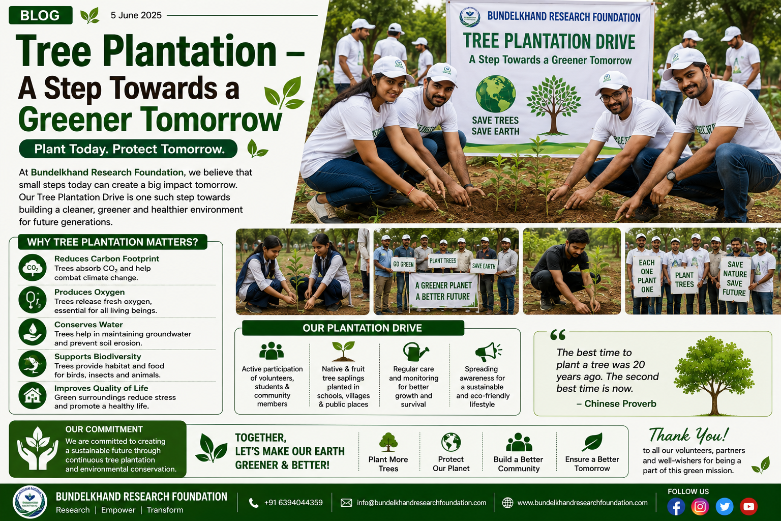 Tree Plantation – A Step Towards a Greener Tomorrow