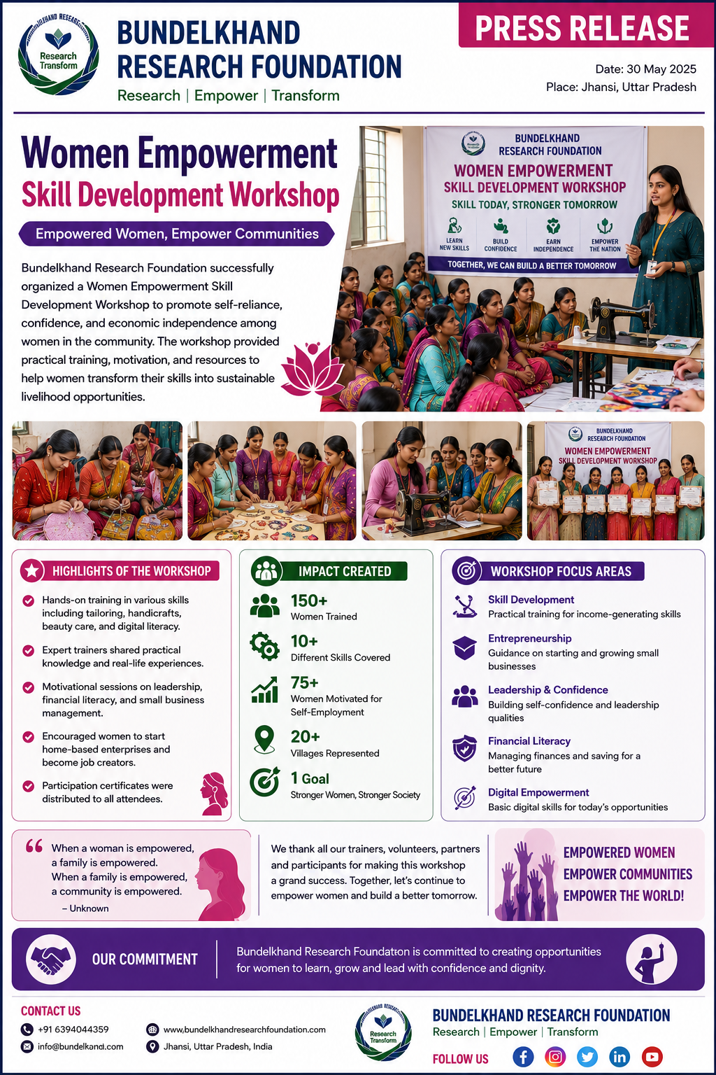 Women Empowerment Skill Development Workshop